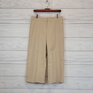 Emerson Rose Classic Wide-Leg Khaki Culotte Pants Womens Size 6